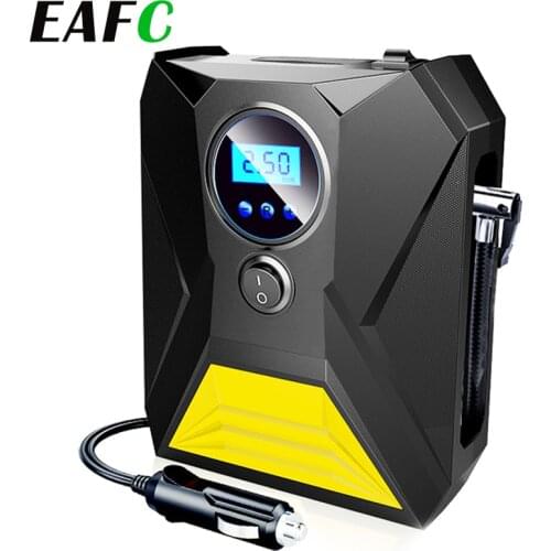 Digital Car Inflatable Pump Electric Tire Air Compressor Pump 12V Portable Digital Auto Tire Inflator with LED Light