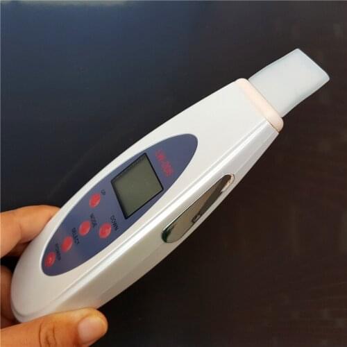 Portable Large LCD Screen Ultrasonic Skin Scrubber Beauty Machine Peel Face Spa Salon Equipment tool For Men Or Female Beauty