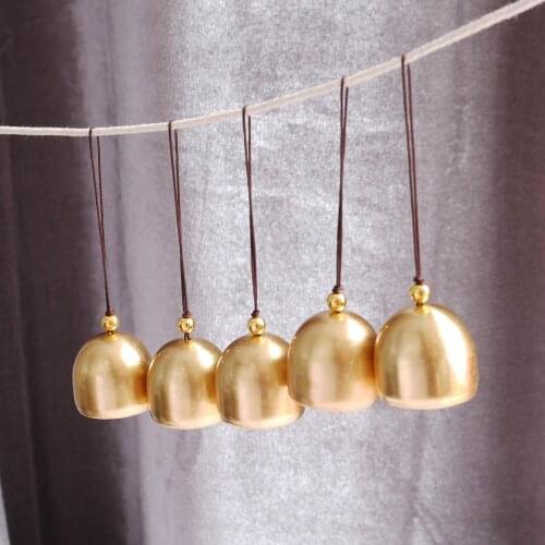 10 Pieces Christmas Metal Bell Decoration Pure Copper Bell Pendant Brass Door Bell Diy Craft Wind Chimes Making Art