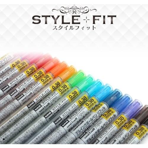 Japan UNI Mitsubishi STYLE FIT Pen The Core UMR-109-38 Color Only Refills 0.38 mm