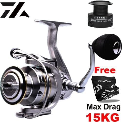 With Mask Fishing Reel Double Spool Metal Arm Carp Fishing Feeder Spinning Reel Carp Fishing Tackle Carp Reel Casting Reel