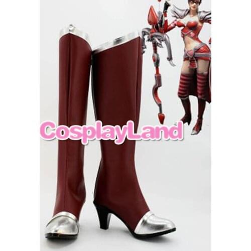 Customize Boots LOL Cosplay The Night Hunter Vayne Shauna Cosplay Boots Cosplay Costume Anime Party Shoes