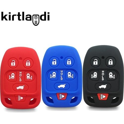 Silicone Remote Key Shell Cover Case Fit for HONDA Odyssey Elysion Remote Key Case Fob Holder Keychain Car Accessories Keyless