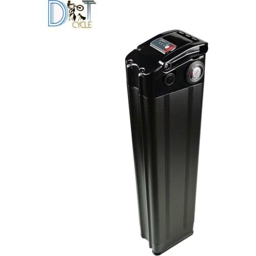 High power beach cruiser bike 500w 60V 18Ah ebike replacement Li-ion battery pack aluminum case silver fish battery with charger