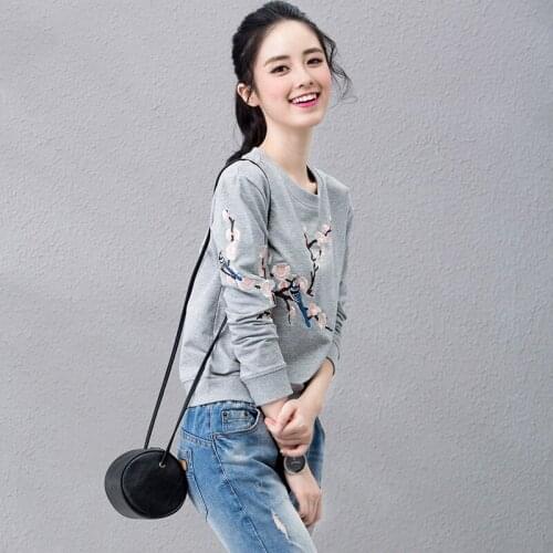 Timis Li Sweatershirt Women Long Sleeve O-neck Spring Autumn Casual Fashion Pullover Knitted Jumpers Sweatershirt Top