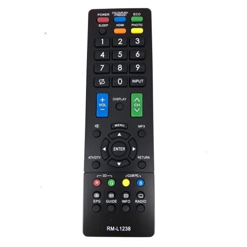 -Universal Remote Control for LCD LED TV HD Plasma RM-L1238 Replacement for SHAP