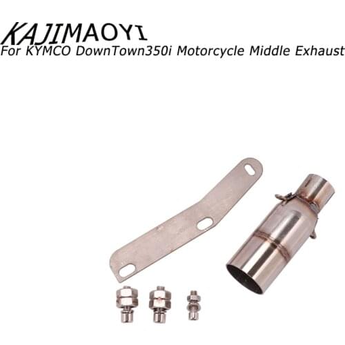 Motorcycle Exhaust System Modified Middle Intermediate Connecting Pipe For Kymco DownTown350i