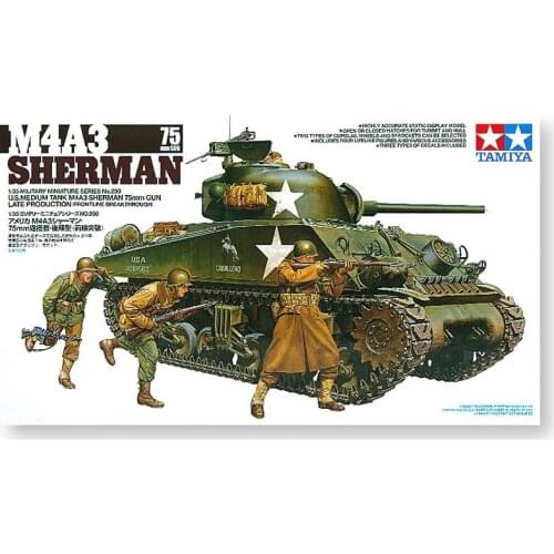 1/35 Tamiya Assembled Model US M4A3 Sherman Series Tank Collection Plastic Building Painting Model Toys