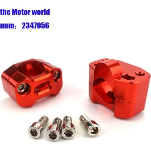 1 Pair 1 1/8" CNC Aluminum Motorcycle Handlebar Risers 28mm Adjustable Fat Bar Clamps Universal parts