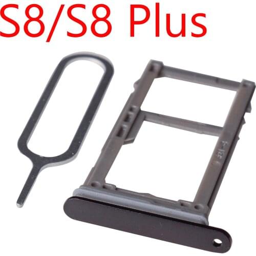 1pcs NEW For Samsung Galaxy S8 G950/ S8 Plus G955 Dual Sim Card / Single Sim Card + Micro SD Holder Slot Tray