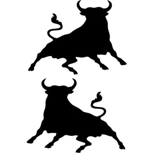 10.5*16CM Spanish Bull Car Stickers Cattle Performance Motorcycle Race Car Stickers And Decals C2-0042