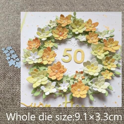 New Design Craft Metal stencil mold Cutting Dies 10pcs flowers decoration scrapbook die cuts Album Paper Card Craft Embossing