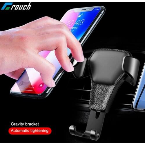 Crouch Car Phone Holder For Phone in car Universal Air Vent Gravity Clip Car holder for iPhone Samsung Mobile Phone Holder stand