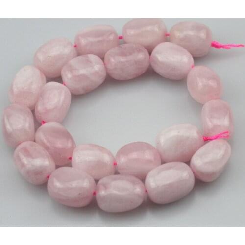 13x18mm freeform rose quart stone beads natural stone beads DIY loose beads for jewelry making strand 15 inches wholesale