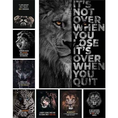 Black White Daimond Painting Full Square/Round Drill Lion 5D Rhinestone Embroidery Diamond Cross Stitch Kit Mosaic Picture Art