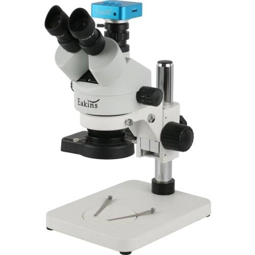 4K HD 36MP 1080P HDMI USB Digital Camera 7-45X Zoom Simul-focal Trinocular Stereo Microscope+144 LED Ring Light