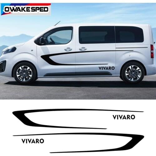 Car Body Decor Stickers For Opel Vivaro 2015-2020 DIY Vinyl Decals Auto Door Both Side Sport Stripes Styling Stickers