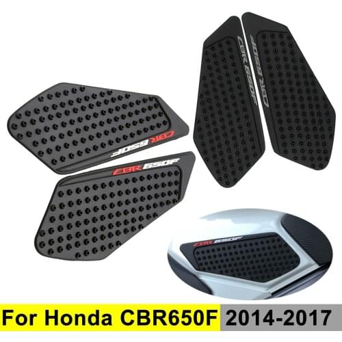 For Honda CBR650F 2014-2017 Fuel Tank Traction Side Pad Gas Knee Grip Stickers Motorcycle Protector Anti Slip Decals 2015 2016