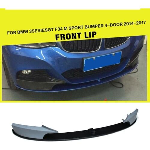 FRP Front Bumper Lip Spoiler Splitters For BMW 3 Series F34 328i GT M Sport Hatchback 4-Door 2014 - 2017