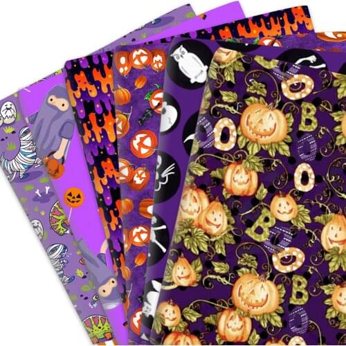50*145cm Halloween Blood Skeleton 100% Pure Or Polyester Cotton Material Patchwork Sewing Fabrics Quilt Needlework DIY Cloth