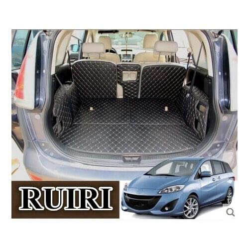 Best qualit! Special trunk mats for Mazda 5 2018-2006 7 seats durable boot carpets cargo liner for Mazda 5 2017,Free shipping