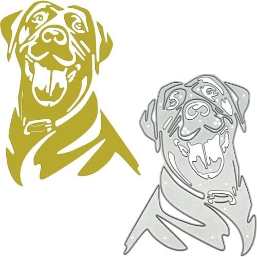 Large Size Dog Shape Metal Cutting Dies For Clipart Scrapbooking Craft Paper Cutter Scrapbook Decorating Punch Stencil