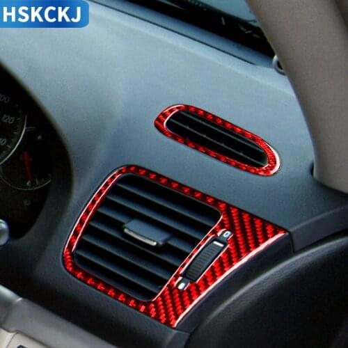 For Subaru Legacy Outback 2005-2009 Carbon Fiber Air Vent Cover Strip Car Stickers Air Conditioner Outlet Frame Interior Trim