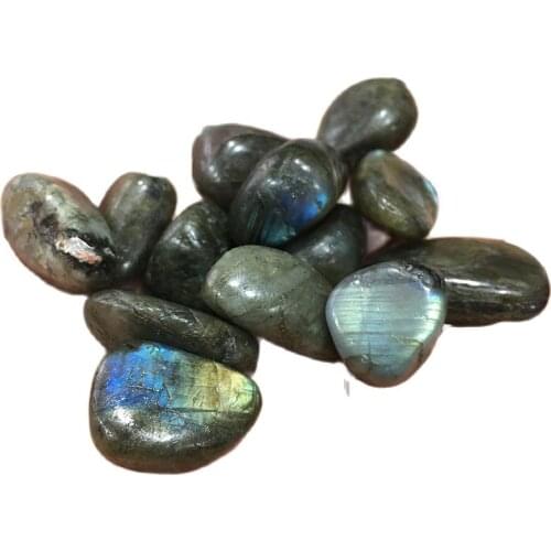 Natural Polished Gemstone Blue Labradorite Tumbled Crystals Healing Stones for Decoration Gifte