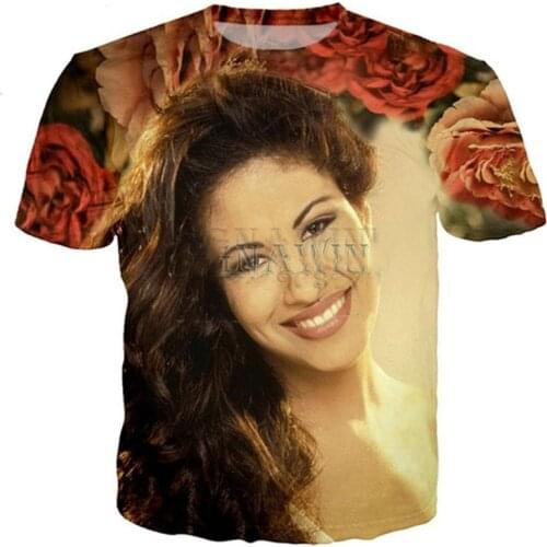 New Arrival T Shirt Men/women Hip Hop Singer Selena Quintanilla 3D Printed T-shirts Casual Harajuku Style Tshirt Streetwear Tops