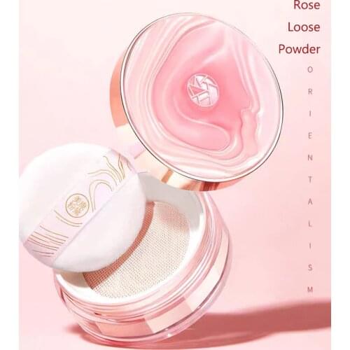 Wilderness Rose Loose Powder Setting Powder Long-lasting and Waterproof Oil Control Makeup Setting Powder Sweat Proof