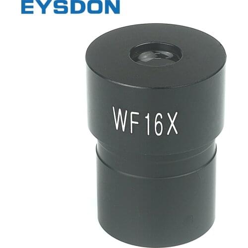 EYSDON WF16X Microscope Eyepiece 11mm Wide Field of View For 23.2mm Mount Port Biological Microscope