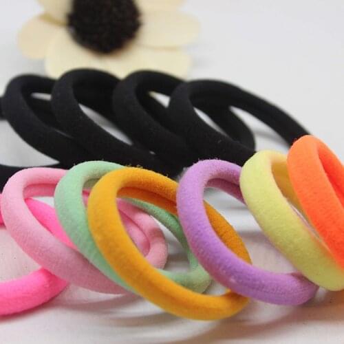 Wholesale 20 Pcs/LOT hair accessories FOR girls and kids RUBBER BANDS BLACK color 2018 The ponytail holder Elastic Hair Bands