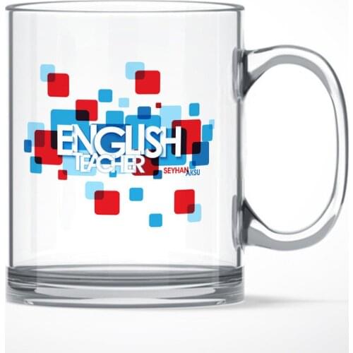 Personalized English Teacher Glass Mug Cup-3