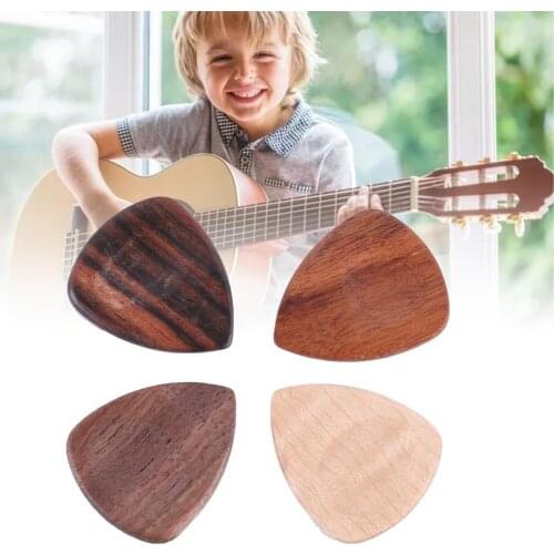 Picks Thin Portable Wooden Acoustic Guitar Pick for Musical Instruments Music Equipment Accessories Attachment