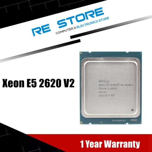 Intel Xeon E5 2620 V2 Processor SR1AN 6 Core 2.1GHz 15M 80W E5 2620V2 Server CPU support X79 motherboard
