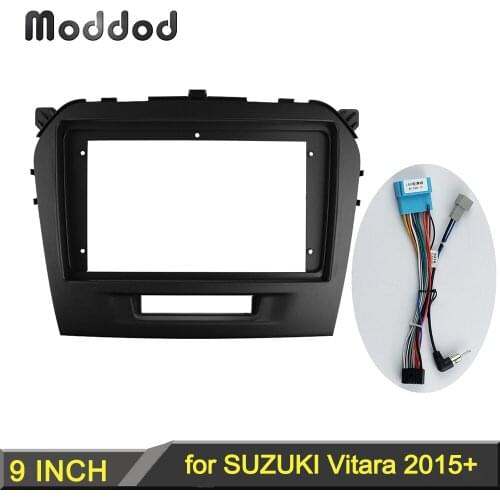 Radio Fascias Fit for SUZUKI VITARA 2015 Stereo DVD Player Surround Trim Panel Dashboard Refitting Installation Kit Frame