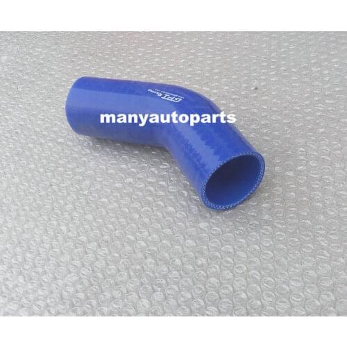 Silicone Joiner Elbow Radiator Hose 45 Degree Bend 64mm 2.5" inch Silicon Pipe blue