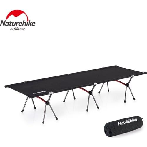 Nature Hike Ultralight Compact Portable Foldable Single Camping Cot Folding Comfortable Tent Sleeping Bed Indoor Siesta Bed