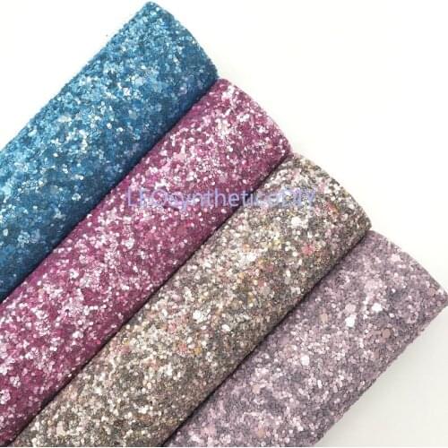 1PC 21X29CM Glitter Fabirc, Chunky Glitter Leather, Wine Glitter Leather Sheets For Making Bows LEOsyntheticoDIY T336