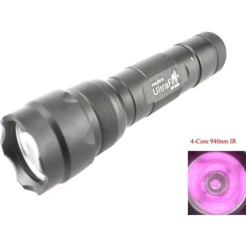 U-F WF-502B 5W 4-Core 940nm Infrared Ray LED Flashlight (1x18650)