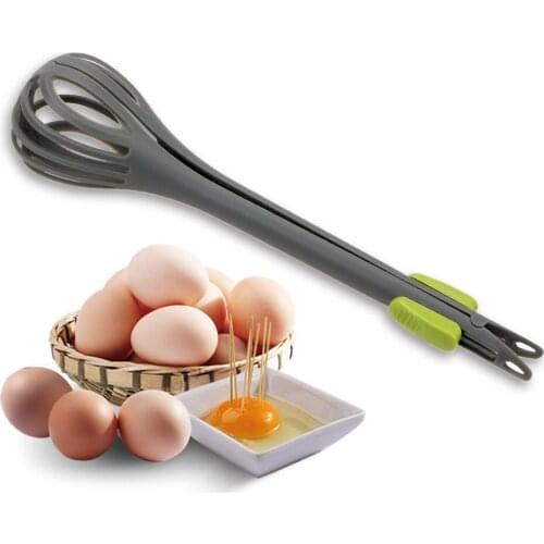 Egg Beater Hand Whisk Mixer Nylon Food Clip Tongs Snack Salad Bread Clamp Cooking Tools Cream Baking Flour Stirrer