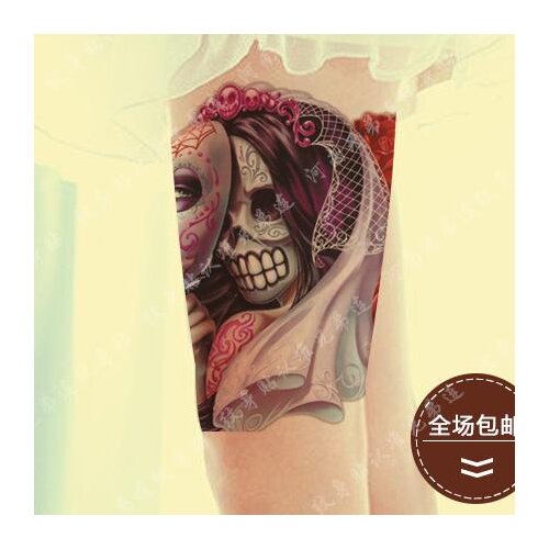 Waterproof Temporary Tattoo Sticker large size Zombie devil bride tatto stickers flash tatoo fake tattoos for women