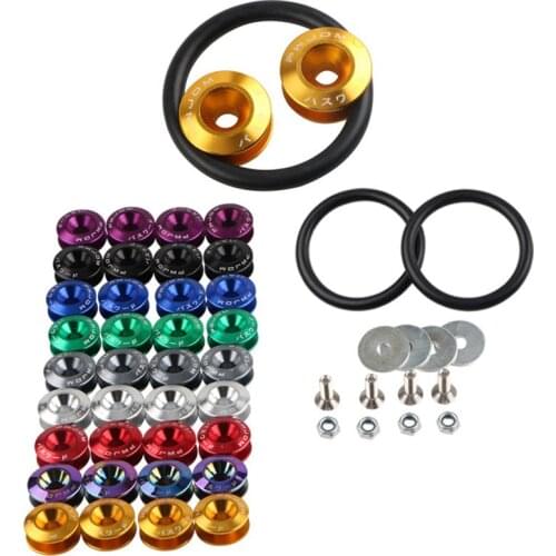 Car Replacement Reinforced Surrounding Pad Detachable Screws Car Front and Rear Bumper Fixing Buckle Nuts & Bolts for JDM