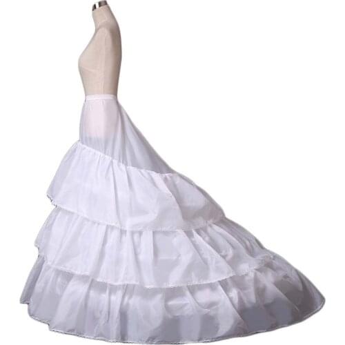 Womens A-line 3-Hoop Petticoat Underskirt Crinoline for Wedding Dress