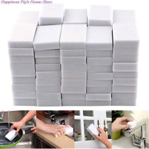 10 pcs/lot Melamine Sponge Magic Sponge Eraser Kitchen Melamine Sponge Cleaner Cleaning Sponge for Office Bathroom