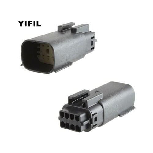 2/4/10/20/50pcs/lot 8 Pin/Way Male Headlight Daytime Running Light Lamp Connector Radar Plug For Ford Mondeo Buick Chevrolet