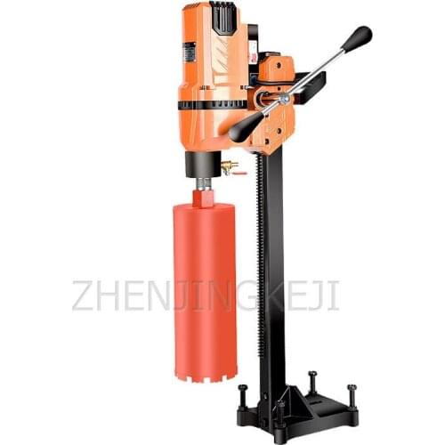 220V Small Desktop Water Drilling Rig High-Power Air-Conditioning Concrete Engineering Beam Hole Stainless Steel Drilling Engine