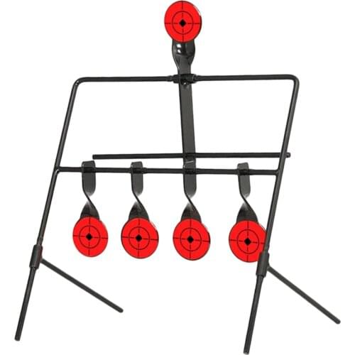 5 Targets Self Resetting Shooting Target Metal Target Stand Accessories