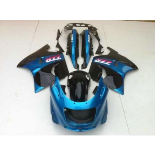 ABS Blue black Fairing kit for KAWASAKI Ninja ZZR1100 93 99 01 02 03 ZZR1100 ZX11 1993 2001 2003 Fairings set+gifts KB09