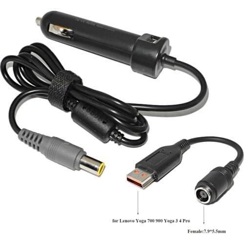 20V 2A 3.25A Car Charger Laptop Adapter for Lenovo Yoga 700 900 Yoga 3 Pro Yoga 4 Pro 900-13 900-131SK IdeaPad Miix 700 Miix 4